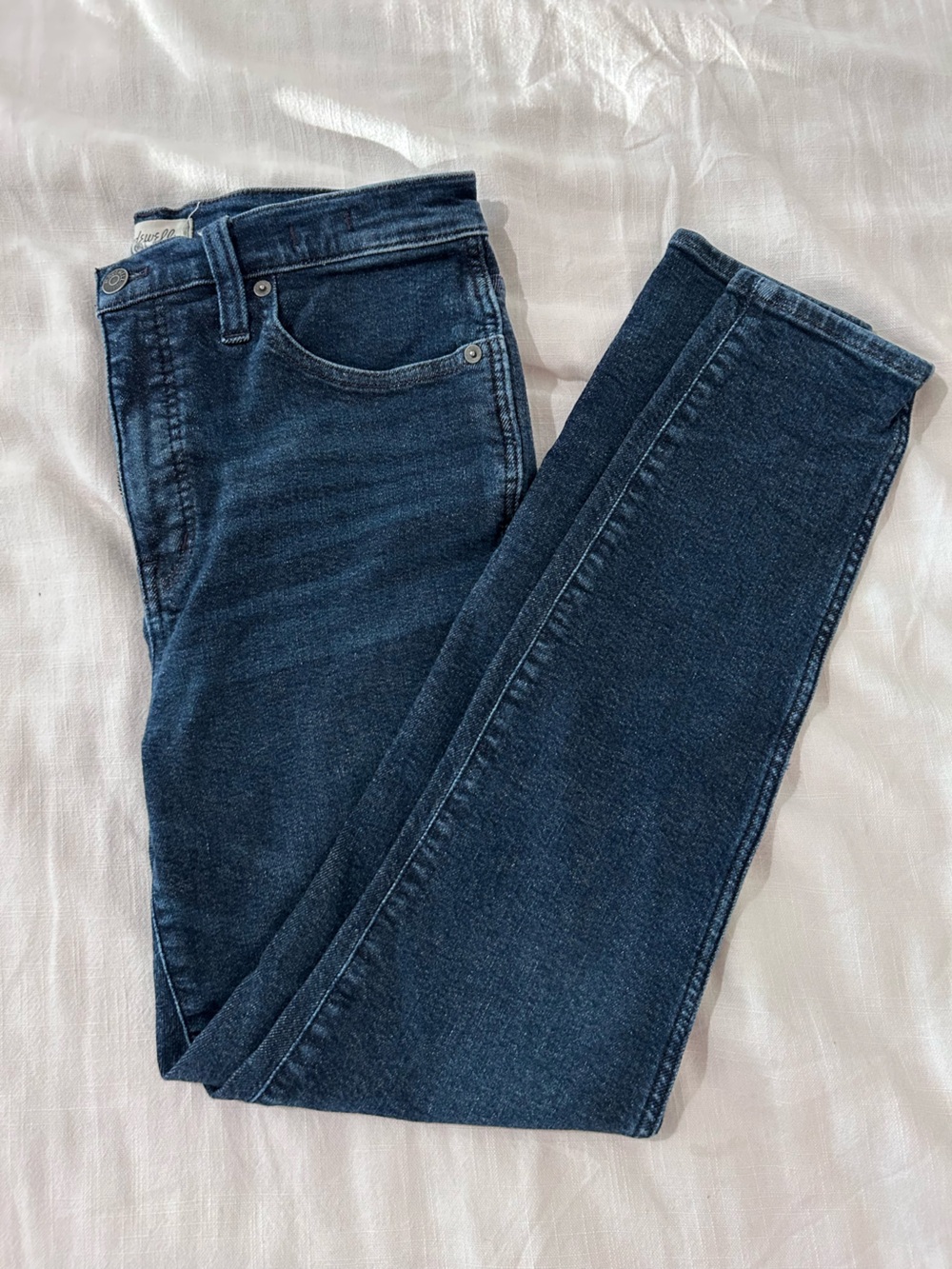 Madewell High Rise Dark Wash Skinny Jeans Classic Blue Denim Size 29